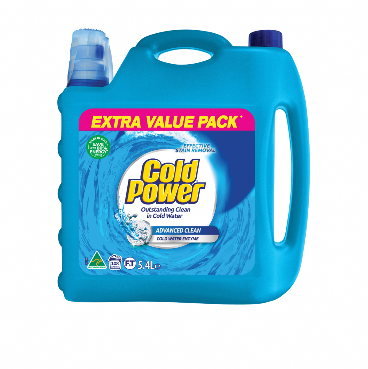 Cold Power 5.4L Advanced Clean Liquid Laundry Detergent