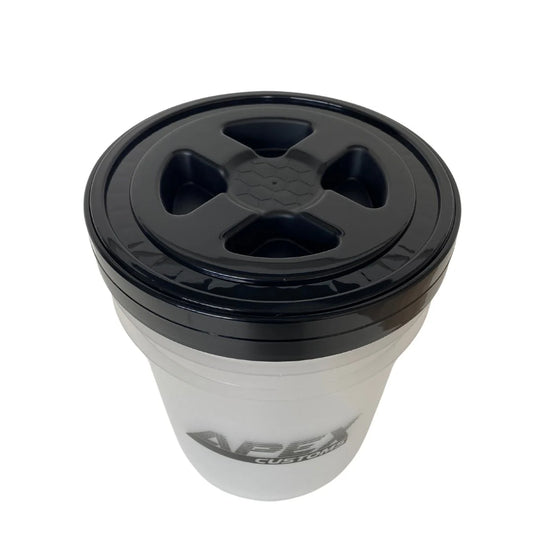 Apex Customs Clear Wash Bucket with Lid - 18L