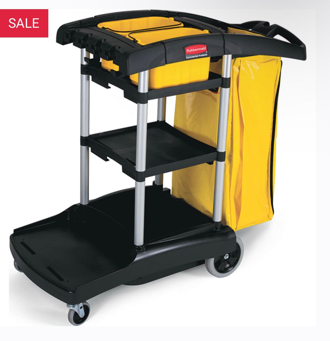 Rubbermaid High Capacity Cleaning Trolley Housekeeping Cart Model 9T72