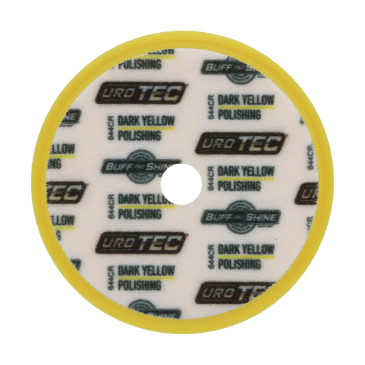 BUFF AND SHINE YELLOW URO-TEC LIGHT POLISHING PAD FOR LONG THROW DA PERFECT FOR YOUR FLEX OR RUPES