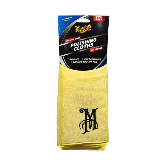 Meguiar's Supreme Shine Polishing Cloths Twin Pack